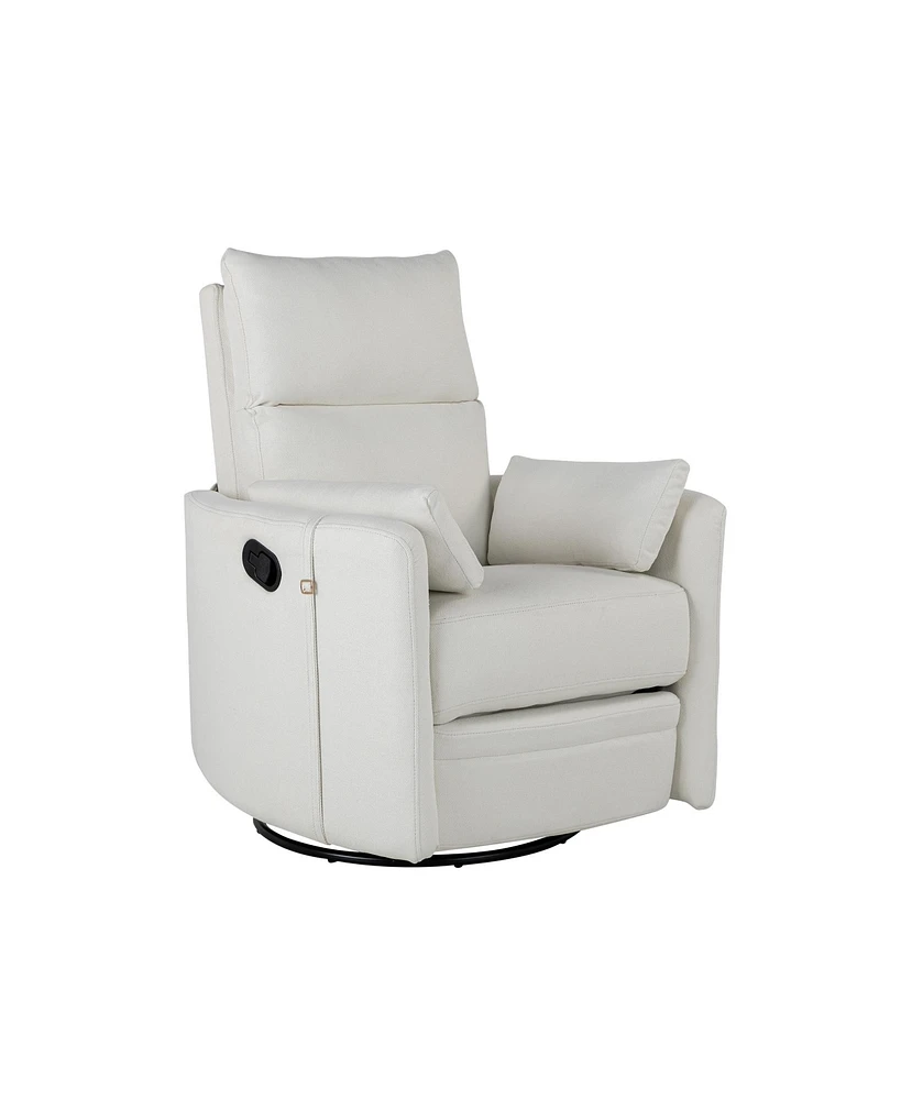 360 Swivel Recliner with Removable Pillows for Living Room