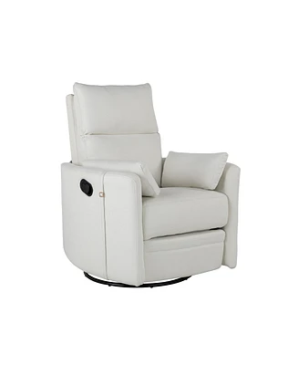 360 Swivel Recliner with Removable Pillows for Living Room