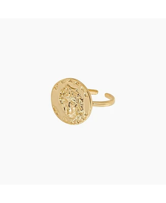 Maya Coin Adjustable Ring
