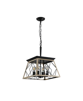 4-Light Farmhouse Chandeliers For Dining Room(No Bulbs)