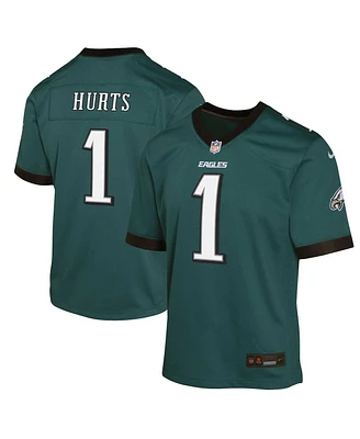 Nike Big Boys and Girls Jalen Hurts Midnight Green Philadelphia Eagles Game Jersey