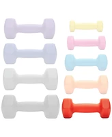 Philosophy Gym Neoprene Dumbbell Hexagon Hand Weights, 5 lb Pair - 10 lb Total