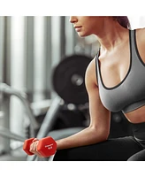 Philosophy Gym Neoprene Dumbbell Hexagon Hand Weights, 5 lb Pair - 10 lb Total