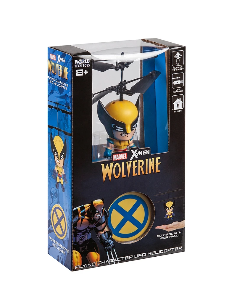 World Tech Toys Marvel 3.5 Inch Wolverine Flying Figure Ir Helicopter