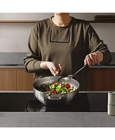BergHOFF Graphite Recycled 18/10 Stainless Steel Wok Pan 11", 5.2qt. With Glass Lid