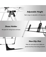 Laundry Clothes Storage Drying Rack Portable Folding Dryer Hanger Heavy Duty