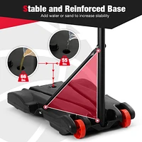 Adjustable Basketball Hoop System Stand Kid Indoor Outdoor Net Goal