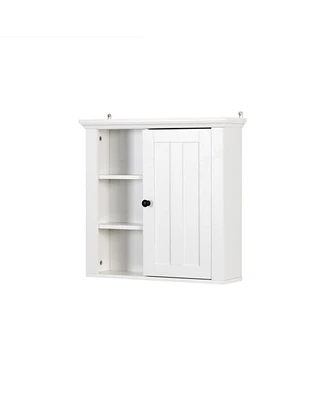 Bathroom Wooden Wall Cabinet With A Door 20.86x5.71 X 20 Inch