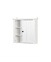 Bathroom Wooden Wall Cabinet With A Door 20.86x5.71 X 20 Inch