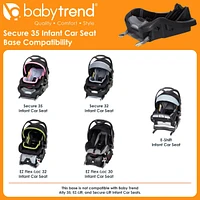 Baby Trend Secure 35 Infant Car Seat Base - Black