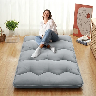 Caromio Futon Mattress Twin Size, Floor Mattress Pad Portable Dorm Sleeping Pad, 39"x 80"