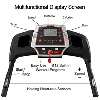 Portable Incline Folding Treadmill with App