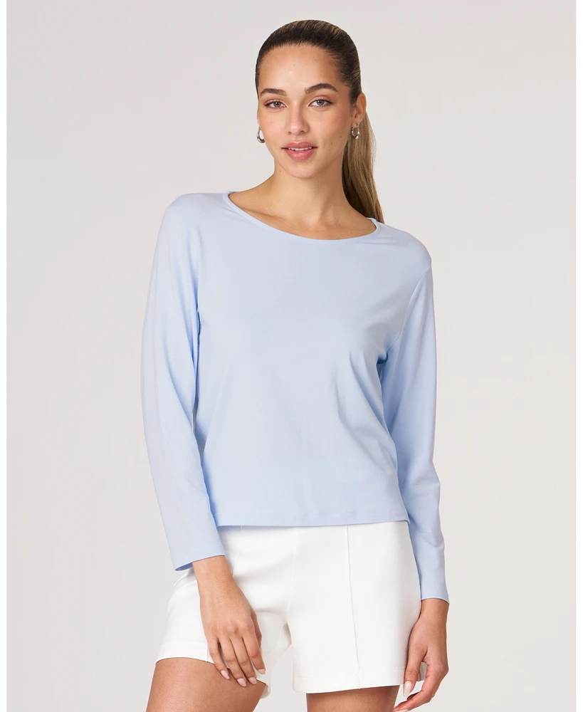 Rebody Active Women's Essentials Mid Length Long Sleeve