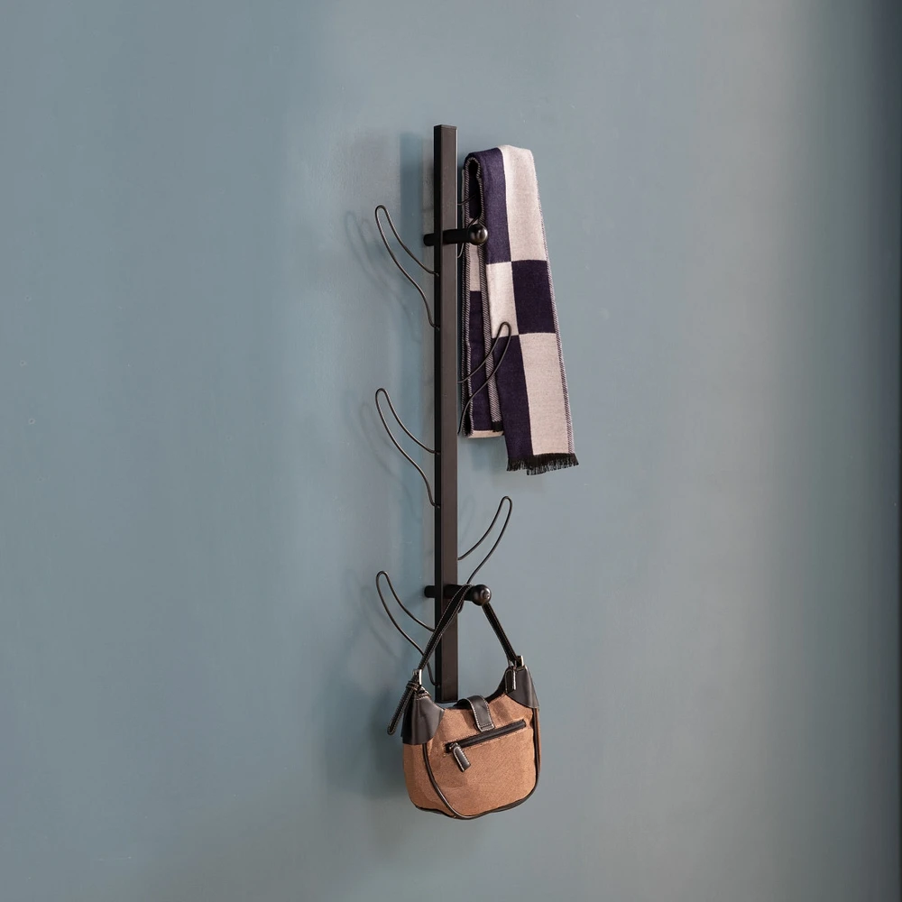 Coat Hat Rack Black