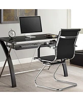Set of 2 Office Waiting Room Chairs for Reception Conference Area