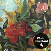 71x74 Shower Curtain - Floral Painted Design - Warm Waves by Pi Creative Art