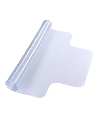 Yescom Clear Office Chair Mat for Low Pile Carpet 48" x 36" Thicken 1/8" with Lip Plastic Floor Protector Home Studio