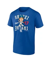 Fanatics Men's Shohei Ohtani Royal Los Angeles Dodgers Hometown Caricature T-Shirt