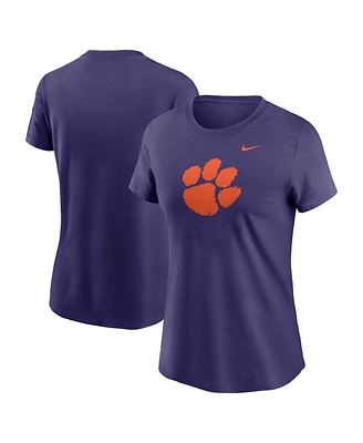 Nike Women's Purple Clemson Tigers Primetime Evergreen Logo T-Shirt