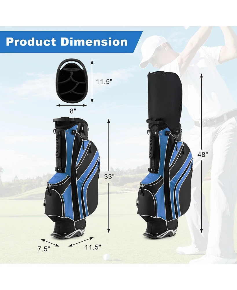 Slickblue Golf Stand Bag Lightweight and Portable Cart with Shoulder Strap