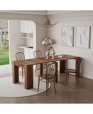Multifunctional extendable console table