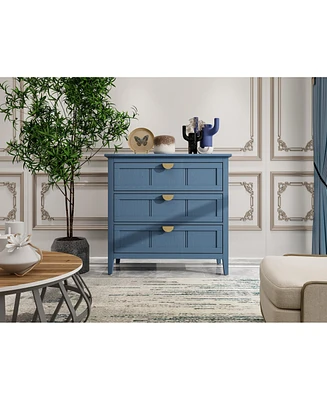 3 Drawer Cabinet, American Furniture, Suitable for bedroom, living room, study