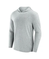 Fanatics Signature Men's Gray New York Giants Front Office Tech Lightweight Hoodie T-Shirt