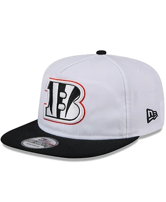 New Era Men's White/Black Cincinnati Bengals 2024 Nfl Training Camp Golfer Snapback Hat