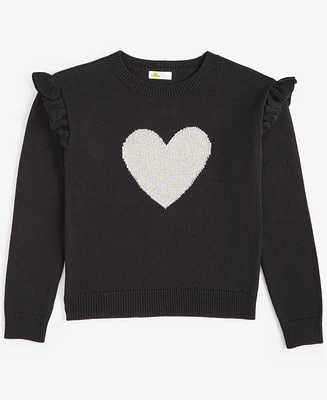 Epic Threads Little & Big Girls Heart Pullover Sweater, Created for Macy's