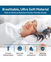 Guardmax Waterproof Zippered Pillow Protector - Queen 6 Pack