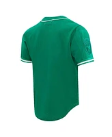 Pro Standard Men's Jayson Tatum Kelly Green Boston Celtics Triple Tonal Mesh Button-Up Top