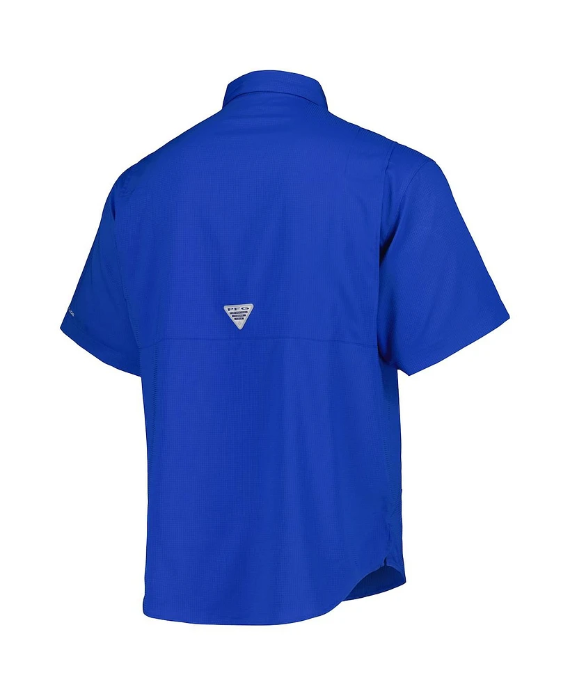 Columbia Men's Royal Kansas City Royals Tamiami Omni-Shade Button-Down Shirt