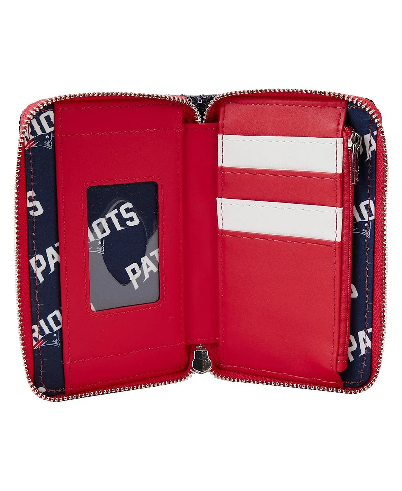 Loungefly New England Patriots Sequin Zip-Around Wallet