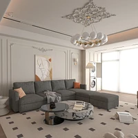 Spacious and Versatile Sectional Sofa with Storage and Ottoman Options
