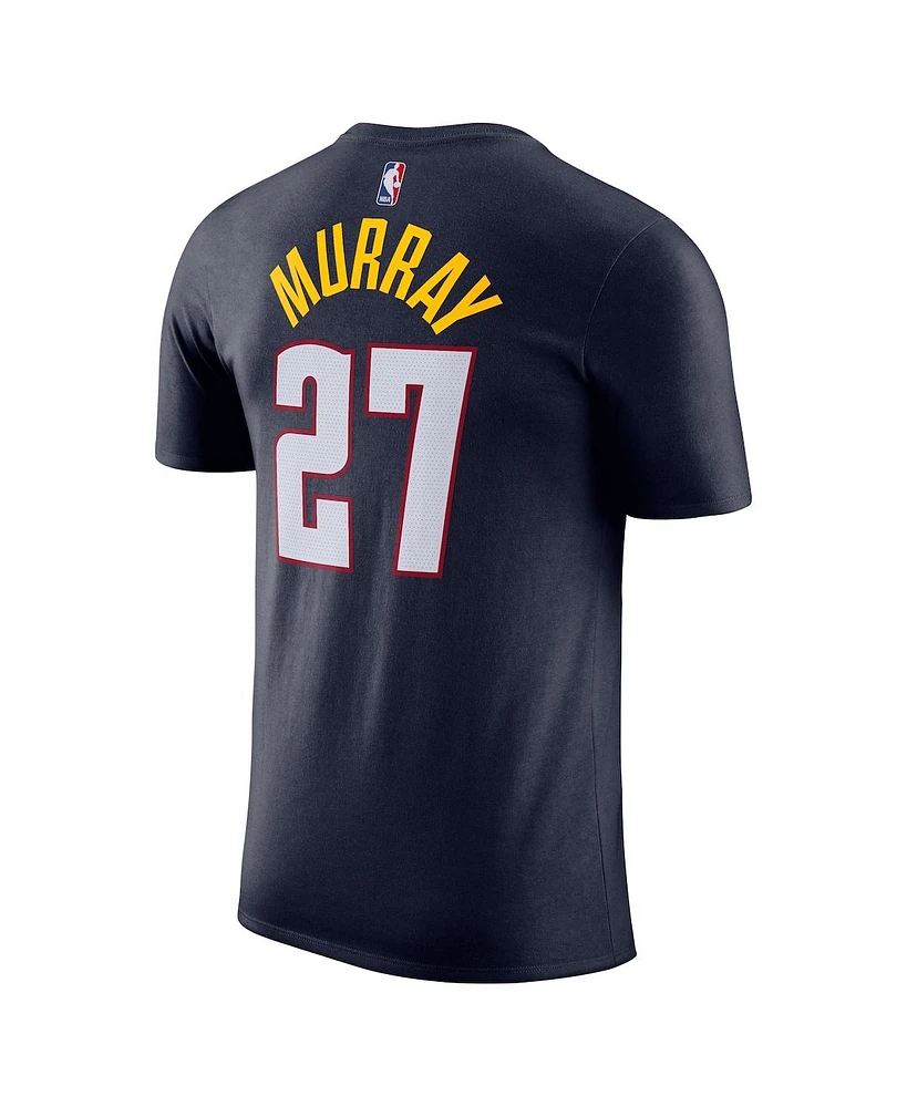 Nike Men's Jamal Murray Navy Denver Nuggets Icon Edition Name Number T-Shirt
