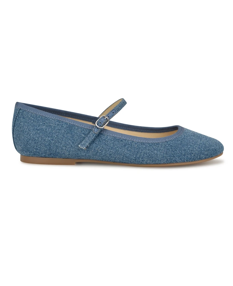 Nine West Women's Ewind Round Toe Mary Jane Dress Flats