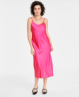 On 34th Women's Satin Midi Slipdress, Created for Macy's
