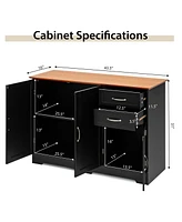 Buffet Sideboard Kitchen Cupboard Storage Cabinet with 2 Drawers & 3 Doors