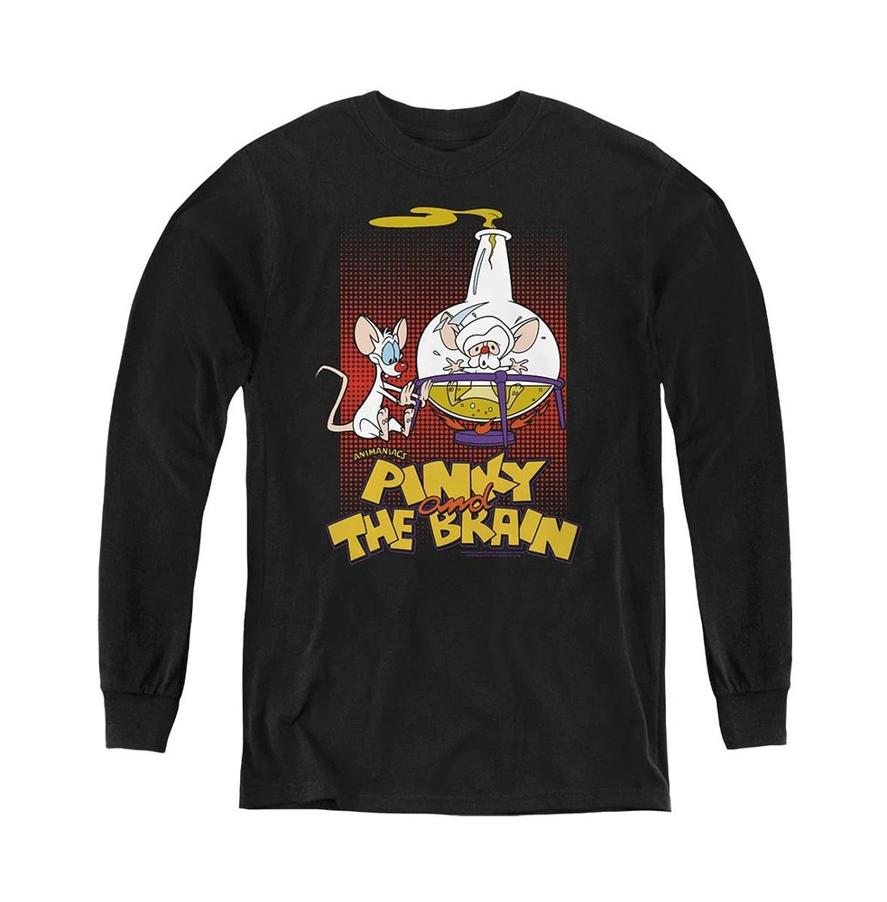 Pinky And The Brain Youth Lab Flask Long Sleeve Sweatshirt