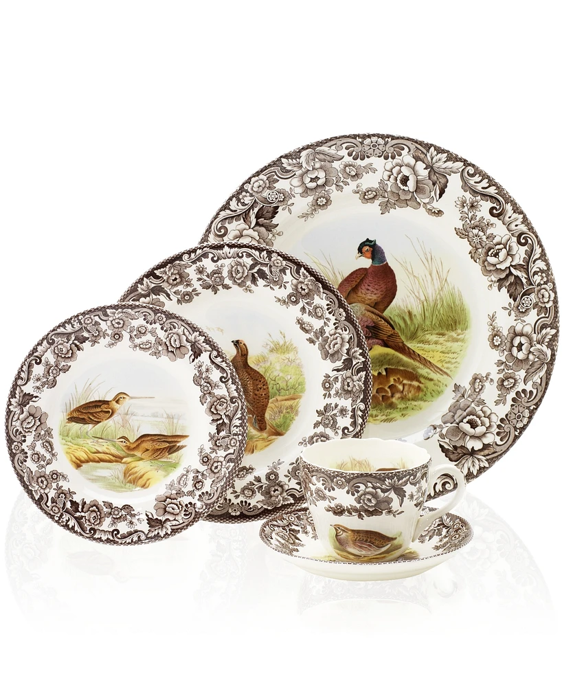 Spode Woodland Pheasant 5 Pc. Place Setting