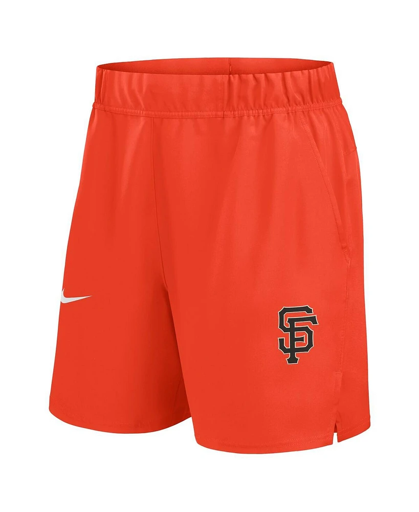 Nike Men's Orange San Francisco Giants Woven Victory Performance Shorts