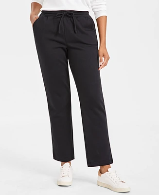 Style & Co Women's Mid Rise Drawstring-Waist Fleece Pant, Created for Macy's