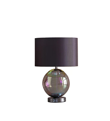 18.75-Inch Artie Orb Iridescent Chrome Table Lamp