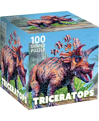 Triceratops 100 Piece Shaped Jigsaw Puzzle
