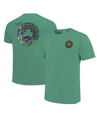 Image One Men's and Women's Green Notre Dame Fighting Irish Hyper Local Celtic Knot Bagpipes T-Shirt