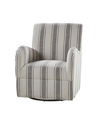Hulala Home Pancy Transitional Swivel Armchair with 360-Degree