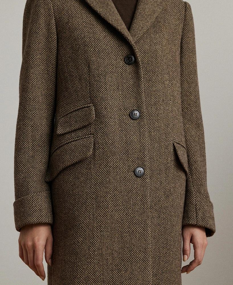 Lauren Ralph Lauren Petite Notched-Collar Walker Coat