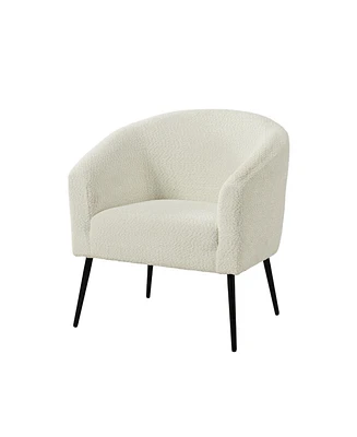 Hal Modern Boucle Armchair with Metal Leg