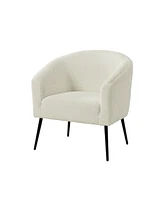 Hal Modern Boucle Armchair with Metal Leg