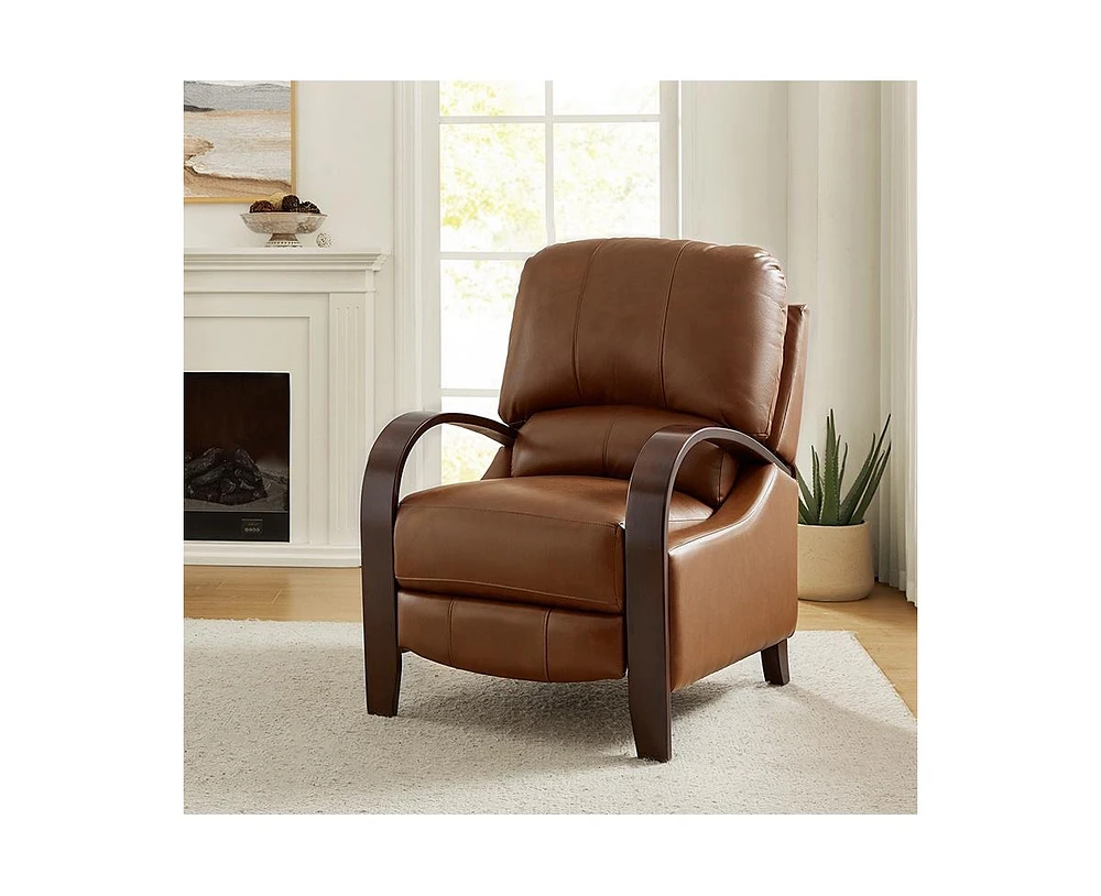 Alex Genuine Leather Manual Recliner